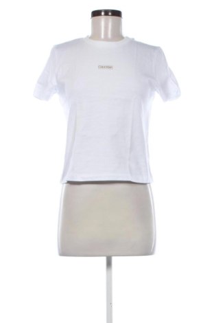 Γυναικείο t-shirt Calvin Klein Jeans, Μέγεθος S, Χρώμα Λευκό, Τιμή 29,99 €