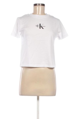 Tricou de femei Calvin Klein Jeans, Mărime S, Culoare Alb, Preț 186,99 Lei