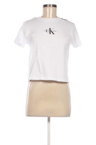 Tricou de femei Calvin Klein Jeans, Mărime S, Culoare Alb, Preț 186,99 Lei