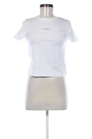 Damen T-Shirt Calvin Klein Jeans, Größe XS, Farbe Weiß, Preis 32,99 €