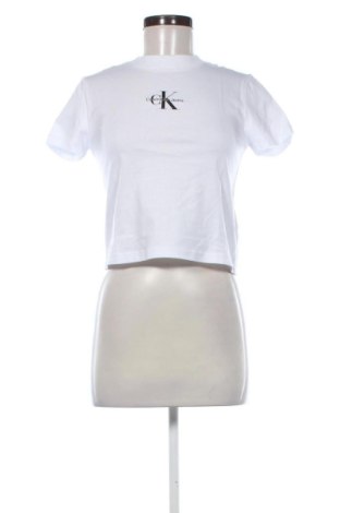 Damen T-Shirt Calvin Klein Jeans, Größe XS, Farbe Weiß, Preis 38,99 €