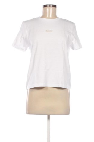 Tricou de femei Calvin Klein Jeans, Mărime L, Culoare Alb, Preț 130,99 Lei