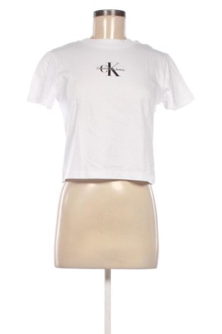 Tricou de femei Calvin Klein Jeans, Mărime S, Culoare Alb, Preț 259,99 Lei