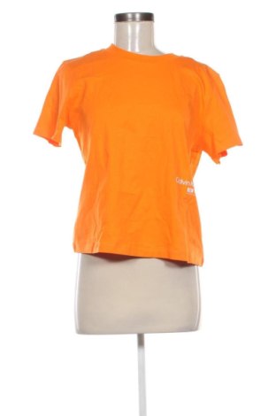 Γυναικείο t-shirt Calvin Klein Jeans, Μέγεθος XL, Χρώμα Πορτοκαλί, Τιμή 29,99 €, #135864576