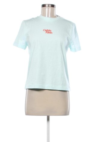 Tricou de femei Calvin Klein Jeans, Mărime S, Culoare Albastru, Preț 215,99 Lei