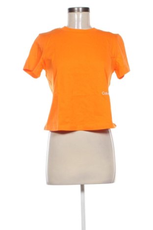 Damen T-Shirt Calvin Klein Jeans, Größe M, Farbe Orange, Preis € 44,99