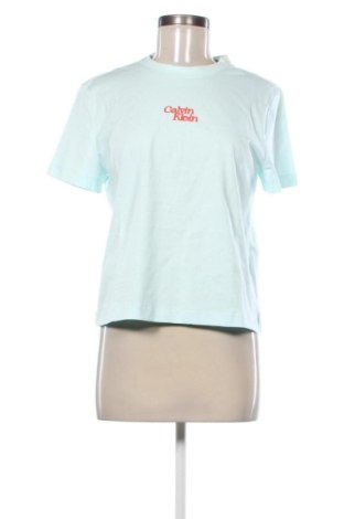 Tricou de femei Calvin Klein Jeans, Mărime M, Culoare Albastru, Preț 243,99 Lei