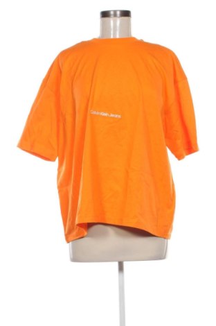 Damen T-Shirt Calvin Klein Jeans, Größe L, Farbe Orange, Preis 54,99 €