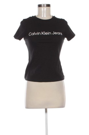 Дамска тениска Calvin Klein Jeans, Размер XS, Цвят Черен, Цена 35,27 €