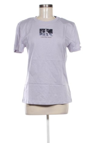 Damski T-shirt Calvin Klein Jeans, Rozmiar L, Kolor Fioletowy, Cena 158,99 zł