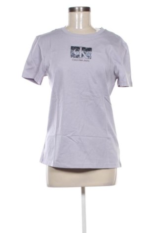 Damski T-shirt Calvin Klein Jeans, Rozmiar L, Kolor Fioletowy, Cena 158,99 zł