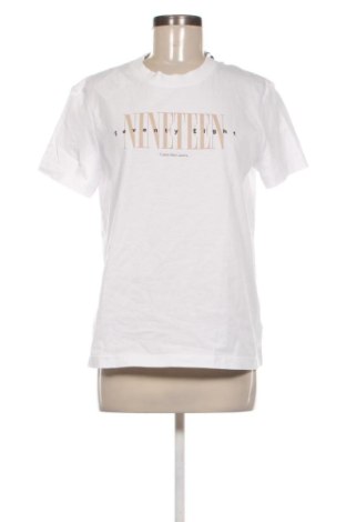 Damski T-shirt Calvin Klein Jeans, Rozmiar L, Kolor Biały, Cena 180,99 zł