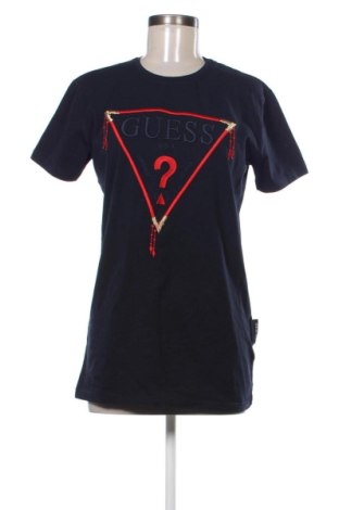Damski T-shirt Guess, Rozmiar L, Kolor Niebieski, Cena 85,74 zł