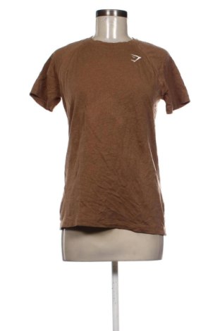 Damen T-Shirt Gymshark, Größe M, Farbe Braun, Preis € 9,99