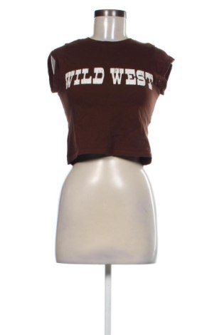 Damski T-shirt H&M Divided, Rozmiar S, Kolor Brązowy, Cena 46,51 zł