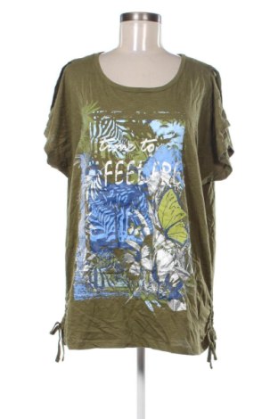 Γυναικείο t-shirt Laura Torelli, Μέγεθος XL, Χρώμα Πράσινο, Τιμή 9,99 €