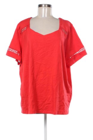 Γυναικείο t-shirt Laura Torelli, Μέγεθος XXL, Χρώμα Κόκκινο, Τιμή 9,99 €
