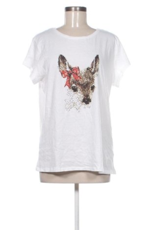 Damen T-Shirt Laura Torelli, Größe L, Farbe Weiß, Preis 11,99 €