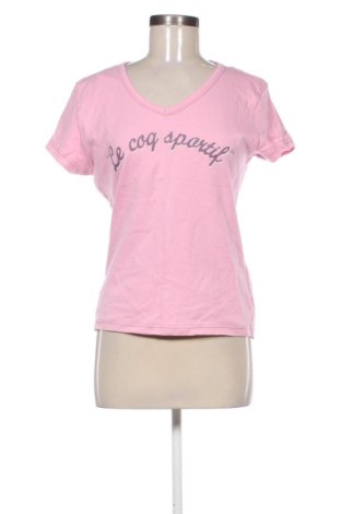 Γυναικείο t-shirt Le Coq Sportif, Μέγεθος L, Χρώμα Ρόζ , Τιμή 15,99 €