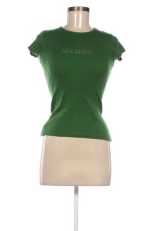 Γυναικείο t-shirt Mango, Μέγεθος S, Χρώμα Πράσινο, Τιμή 8,25 €
