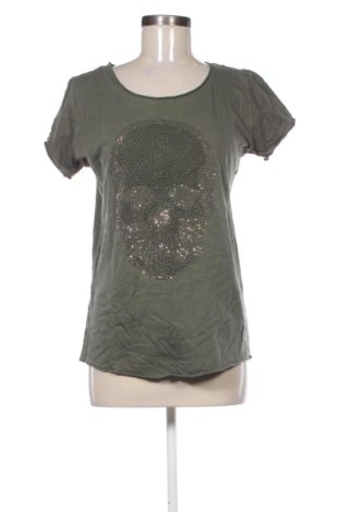 Γυναικείο t-shirt Sarah, Μέγεθος M, Χρώμα Πράσινο, Τιμή 10,99 €