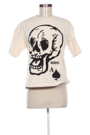 Γυναικείο t-shirt Superdry, Μέγεθος S, Χρώμα  Μπέζ, Τιμή 9,14 €
