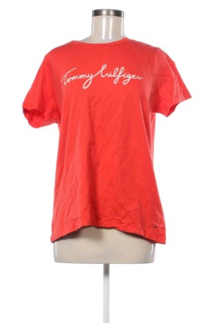 Γυναικείο t-shirt Tommy Hilfiger, Μέγεθος XL, Χρώμα Κόκκινο, Τιμή 20,99 €