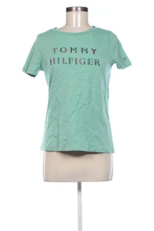 Дамска тениска Tommy Hilfiger, Размер S, Цвят Зелен, Цена 17,89 €