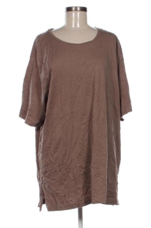 Damen T-Shirt Ulla Popken, Größe 5XL, Farbe Braun, Preis 11,99 €