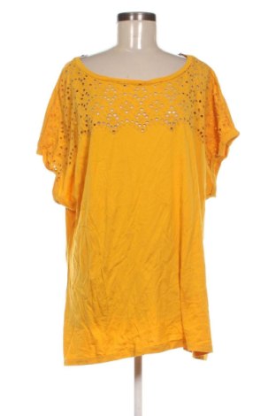 Γυναικείο t-shirt Yessica, Μέγεθος 3XL, Χρώμα Κίτρινο, Τιμή 9,99 €