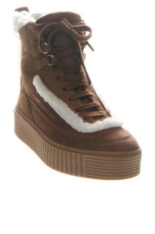 Damskie botki Tommy Hilfiger, Rozmiar 36, Kolor Brązowy, Cena 719,99 zł