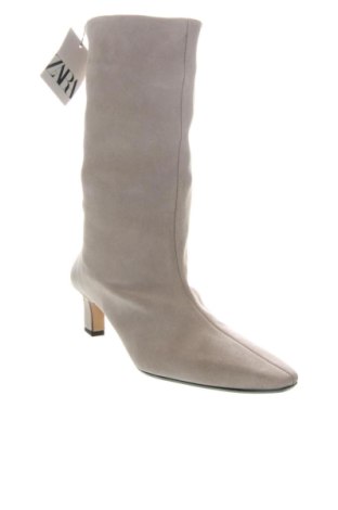 Дамски ботуши Zara, Размер 39, Цвят Сив, Цена 71,66 €