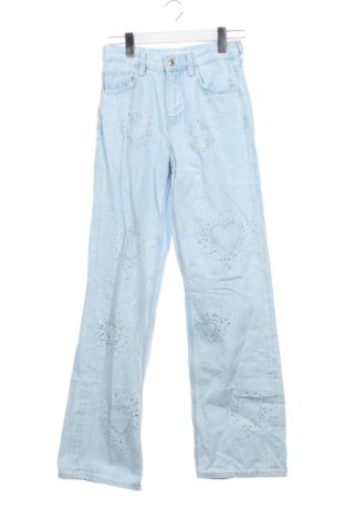 Dámské džíny  Bershka, Velikost XS, Barva Modrá, Cena  439,00 Kč