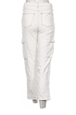 Blugi de femei Bershka, Mărime S, Culoare Alb, Preț 91,99 Lei