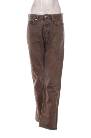 Дамски дънки Weekday, Размер L, Цвят Кафяв, Цена 21,00 €