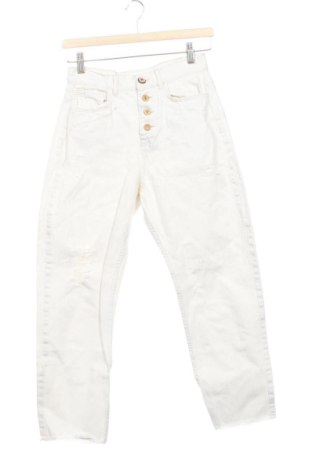 Дамски дънки Zara, Размер XS, Цвят Екрю, Цена 13,81 €