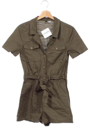 Kurzer Damenoverall H&M Divided, Größe XS, Farbe Grün, Preis € 10,99