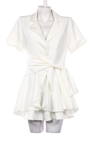 Kurzer Damenoverall Poof Excellence, Größe M, Farbe Weiß, Preis € 8,42