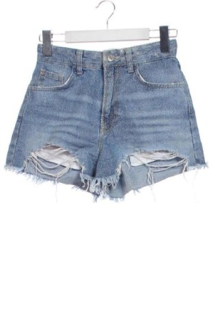 Γυναικείο κοντό παντελόνι Bershka, Μέγεθος XS, Χρώμα Μπλέ, Τιμή 18,99 €
