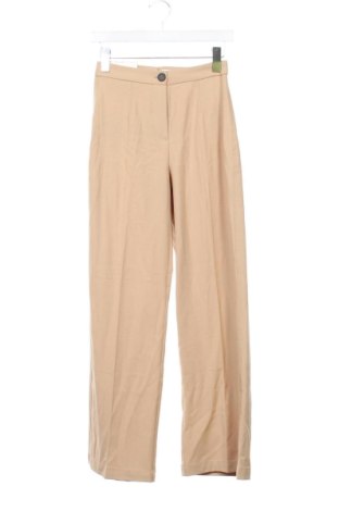 Γυναικείο παντελόνι Bershka, Μέγεθος XS, Χρώμα  Μπέζ, Τιμή 24,00 €