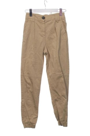 Dámské kalhoty  Bershka, Velikost XS, Barva Béžová, Cena  229,00 Kč