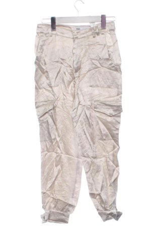 Γυναικείο παντελόνι Zara, Μέγεθος XS, Χρώμα  Μπέζ, Τιμή 10,99 €