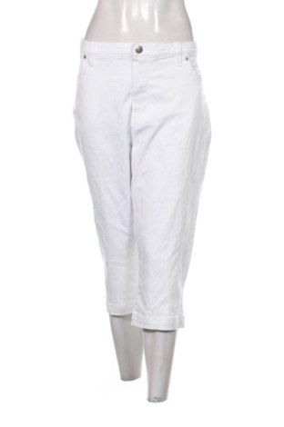 Γυναικείο παντελόνι Zizzi, Μέγεθος XXL, Χρώμα Λευκό, Τιμή 29,99 €