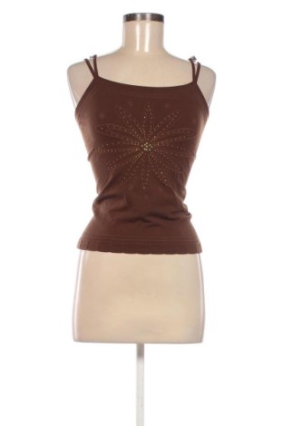 Damska koszulka na ramiączkach Smile, Rozmiar XL, Kolor Brązowy, Cena 37,51 zł