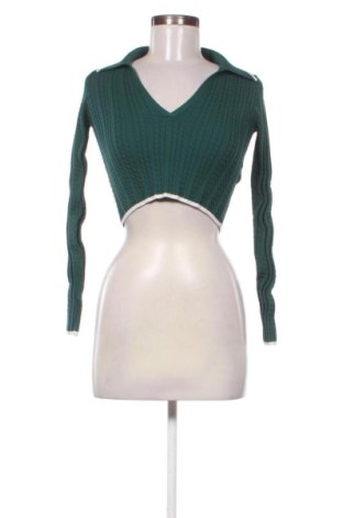 Γυναικείο πουλόβερ Bershka, Μέγεθος M, Χρώμα Πράσινο, Τιμή 15,00 €