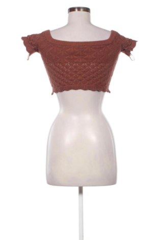 Damski sweter Bershka, Rozmiar XS, Kolor Brązowy, Cena 129,78 zł