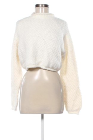 Damenpullover Bershka, Größe L, Farbe Weiß, Preis € 30,99