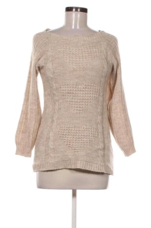 Γυναικείο πουλόβερ Me & Me, Μέγεθος M, Χρώμα  Μπέζ, Τιμή 14,77 €