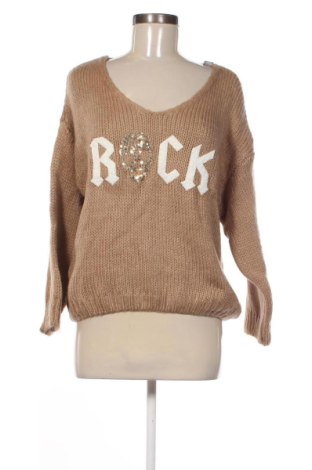 Damski sweter Nice & Rock, Rozmiar M, Kolor Beżowy, Cena 123,99 zł