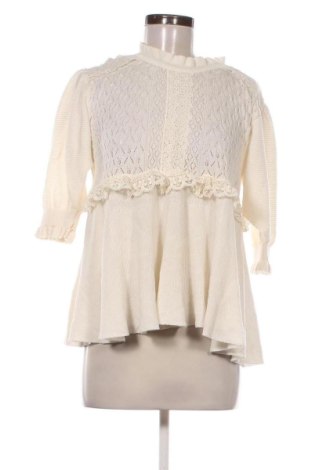 Dámský svetr Zara, Velikost S, Barva Krémová, Cena  409,00 Kč